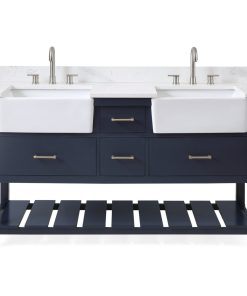 60" Kendia Double Farmhouse Sink Bathroom Vanity