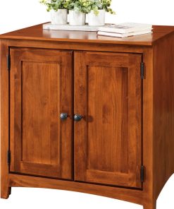 2 Door Cabinet, Warm Cherry