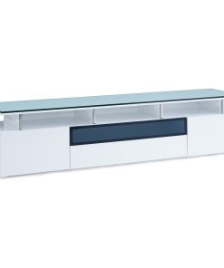 Whiteline Taylor Tv Unit In High Gloss White EC1398-WHT