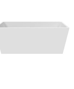 The Sophia Modern Freestanding Acrylic Bathtub, White, 67"