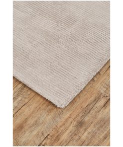 Weave & Wander Knox Plush Viscose Hand Loomed Rug, Taupe, 8'x11'