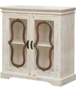 Winnipeg Rustic Solid Wood 2 Tier Storage Cabinet