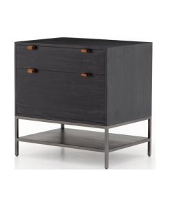 Tiana Modular Filing Cabinet, Black-Washed
