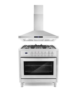 2-Piece Kitchen, 36" Dual Fuel Range and 30" Wall Mount Range Hood