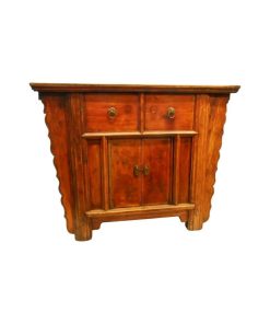 Y Shaped Chinese Antique-Style Cabinet Made of Elm Wood