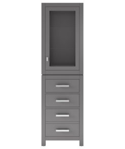 The Madison Collection Linen Cabinet, Gray