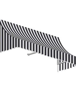 4' Nantucket Window/Entry Awning, Black/White
