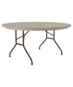 29"H Heavy-Duty Tamper-Resistant Folding Table in Mocha Granite