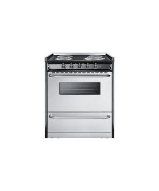 30" Electric Pro Style Range, Stainless Steel TEM210BRWY