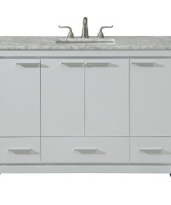 48" Single Bathroom Vanity Set, White