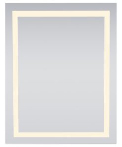 4 Sides LED Hardwired Mirror Rectangle W32"H40" Dimmable 3000K