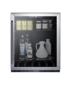 Summit AL57G 24"W Beverage Cooler - Stainless Steel