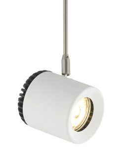 Tech Lighting 700MOBRK9303506 Burk 4"W LED Mini Pendant - White