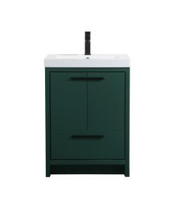 Walker 24" Single Bathroom Vanity, Green