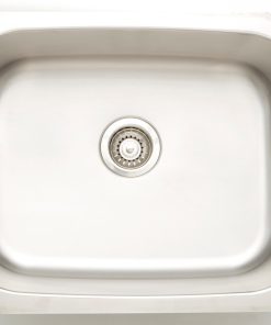 24.75-in. W Chrome Laundry Sink With Stainless Steel Finish And 18 Gauge
