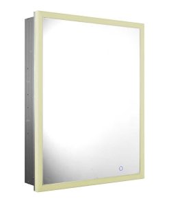 Whitehaus WHLUN7055-IR Recessed Single door cabinet with adjustable shelves