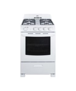 Summit RG244WS 24 Inch Wide 2.9 Cu. Ft. Free Standing Gas Range with Broiler Co