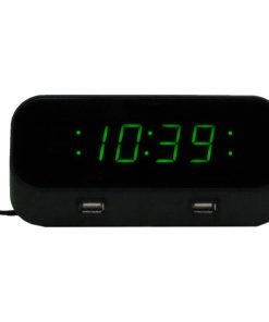 Wi-Fi Hidden Camera Alarm Clock with 16GB MicroSD Card