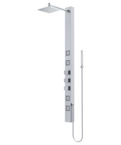 VIGO Sutton Square Spray Head Shower Massage Panel, Stainless Steel