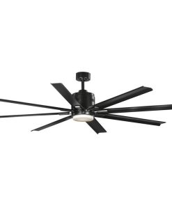 Vast Collection 72-In 18W LED 8-Blade Fan, Black