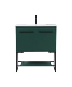 Sue 30" Single Bathroom Vanity, Green
