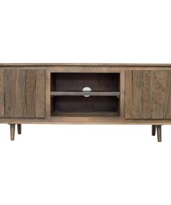 TV Cabinet With Recycle Wood 2 Door 55x16x23"