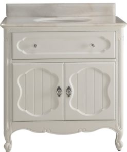 34" White Knoxville Bathroom Sink Vanity