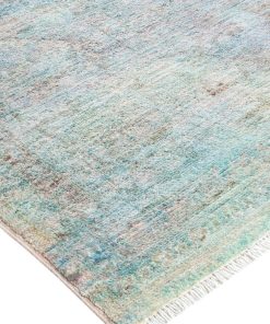 Vibrance, One-of-a-Kind Hand-Knotted Area Rug Light Blue, 8'2"x10'0"