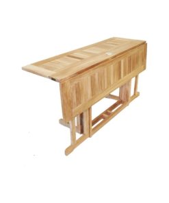 59"x31" Nassau Rectangular Drop Leaf Table, Grade A Teak