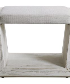 Uttermost Cabana White Small Bench