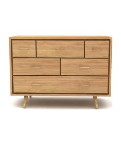 6 Drawer Teak Chest, Tikamoon Kort