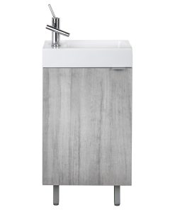 Studio Space Saver, 18" Soho/White 1-Door, With Top