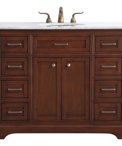 42" Single Bathroom Vanity Set, Teak