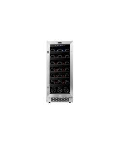 15" Built-In 33 Bottle Undercounter Stainless Steel Wine Refrigerator