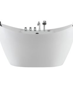 67" L x 28.7" W White Acrylic Center Drain Freestanding Whirlpool Tub