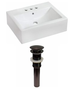 20.25-in. W Bathroom Vessel Sink Set RPBK-31084