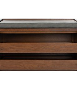 Thomas Storage Bench Walnut/Gray