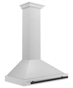 36" Autograph Stainless Range Hood, Accents, Matte Black