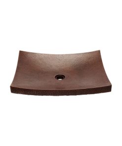 20" Rectangular Zen Vessel Bathroom Sink by SoLuna, Dark Smoke