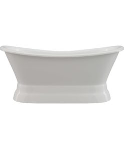 72" Cast Iron Pedestal Tub Without Faucet Holes, Benton