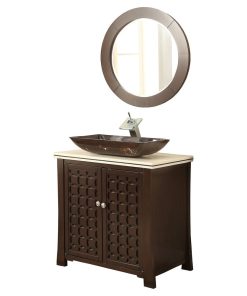 30" Vessel Sink Giovanni Bathroom Vanity and Mirror