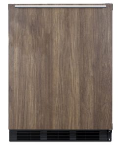 Summit FF63BKBIWP1 24"W 5.1 Cu. Ft. Compact Refrigerator - Walnut