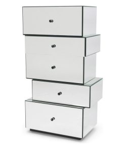 Tada Mirrored Modern Accent Chest