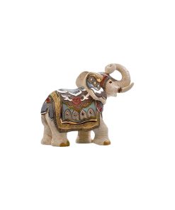 White Indian Elephant Ceramic Sculpture