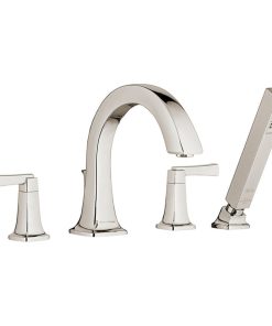 Townsend Roman Tub Faucet With Shower for Flash Rough-In Valves, Polished Nickel