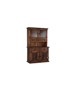 Western Small Rustic China Cabinet