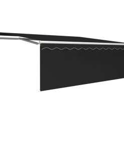 vidaXL Automatic Retractable Awning with Blind 13.1'x9.8' Anthracite Awning
