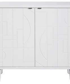 Uttermost Stockholm White 2 Door Cabinet 25105