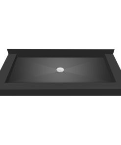 TileRedi 3760CDT-PVC 37x60 Triple Curb Pan Center Drain
