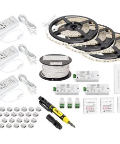 49 ft 225 Lumens/Ft Vivid Quattro Tape Light Kit, 3 Zone 3 Area, 4000K, 2700 Kel